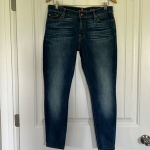 7 For All Mankind Women's Gwenevere Ankle Skinny Mid Rise Jean Size 29